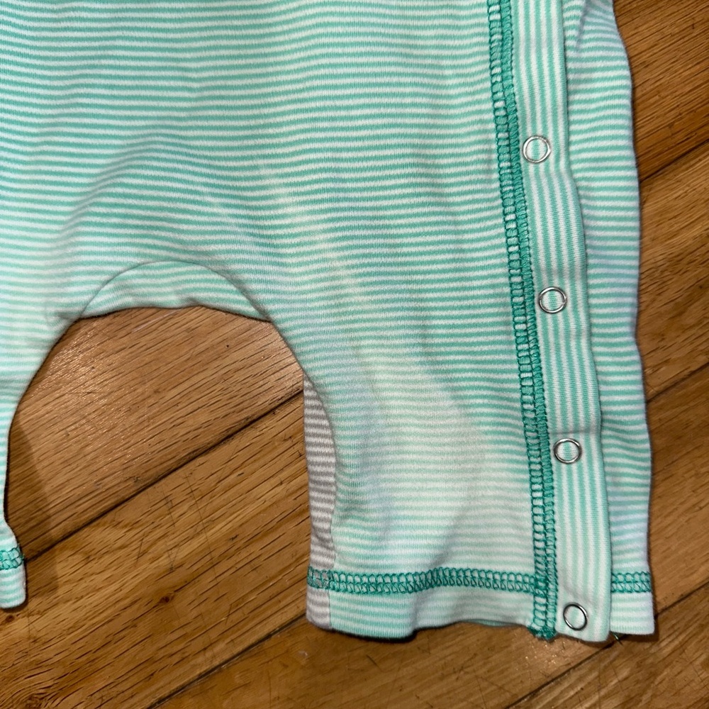 Patagonia Mint and Gray Striped Kids One Piece - Picture 2 of 4